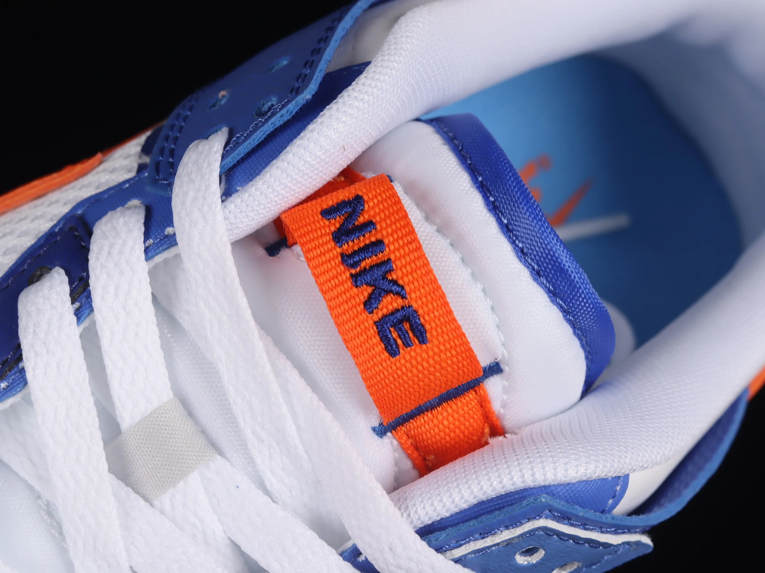 All categories Nk SB Dunk Series Nk SB Dunk Low low-top skate shoes #ZG version Nk Dunk Scrap blue white orange Knicks stitched low-top skate shoes DM0128-100